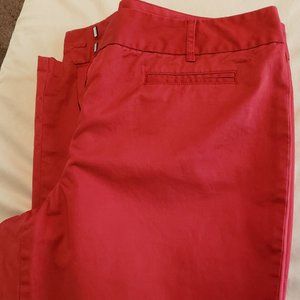 Talbots Petite Red Stretchy Pants